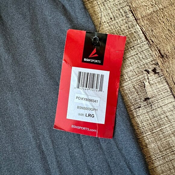 BSN Sports Mens Sleeveless Performance Apparel Tank Top Large Gray Spandex - Picture 7 of 8